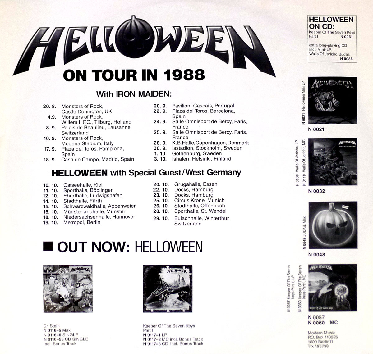 High Resolution Photo #4 HELLOWEEN Dr Stein Maxi-Single 